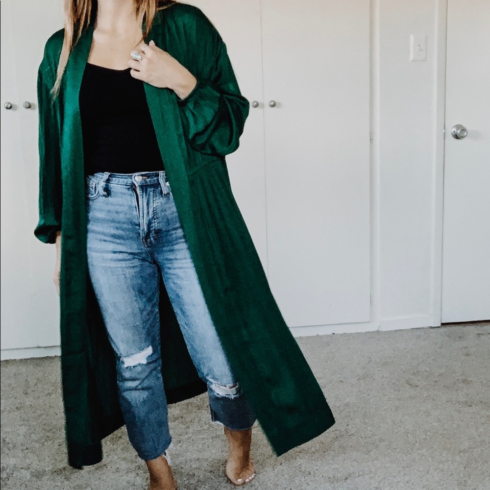 A New Day Emerald Green Kimono
